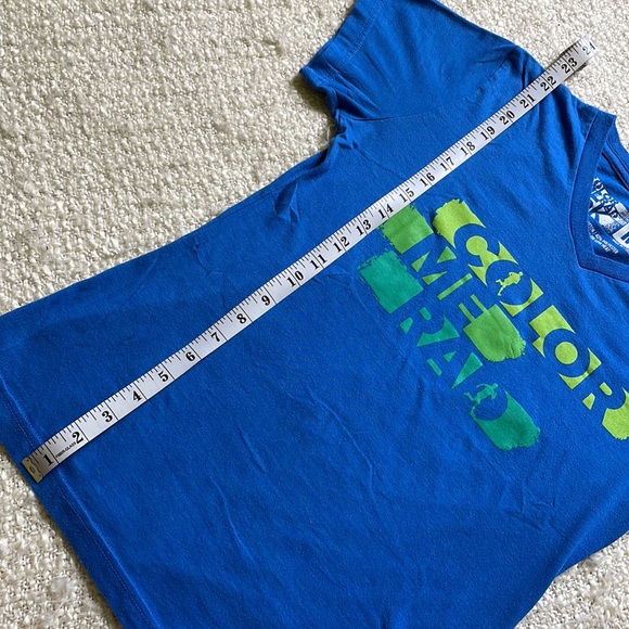 🏃🏻‍♀️ COLOR ME RAD SIZE MEDIUM BLUE TEE SHIRT - Picture 5 of 7